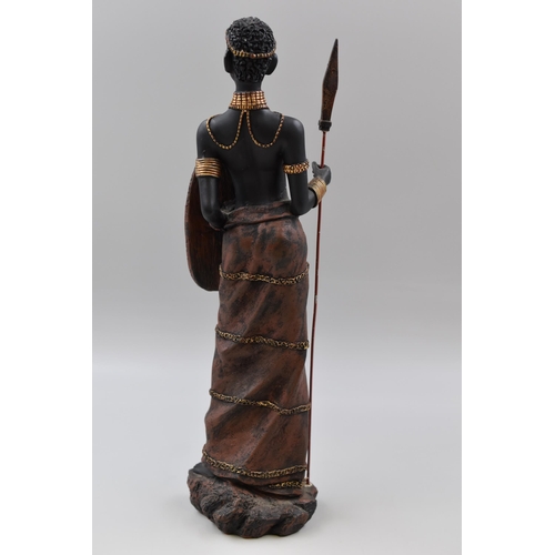 415 - Buxom Tribal Female Statue 15