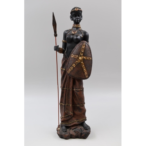 415 - Buxom Tribal Female Statue 15