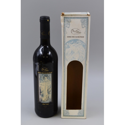 429 - A Sealed Bottle of Mucha Grands Vins D'Alfons Mucha Andre 2000 Red Wine, 75cl