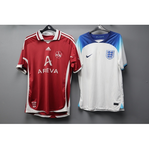 546 - Four Intentional Football T-Shirts to Include England, Sweden, FC Nurnburg and Wisla Krakow (Various... 