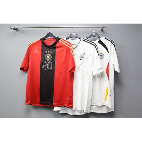 547 - Deutscher Fussball-Bund Adidas Bag and Three Deutscher Fussball-Bund Football T-Shirts (Various Size... 