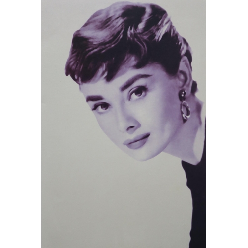 447 - Two Audrey Hepburn Canvas Prints, Approx 20