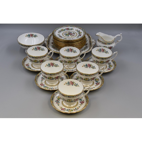 448 - Twenty-Seven Piece Coalport 'Ming Rose' Tea Set