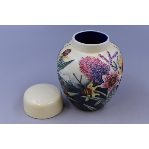 343 - Old Tupton Ware Hand Painted Adeline Glazed Porcelain Ginger Jar with Floral Patterns