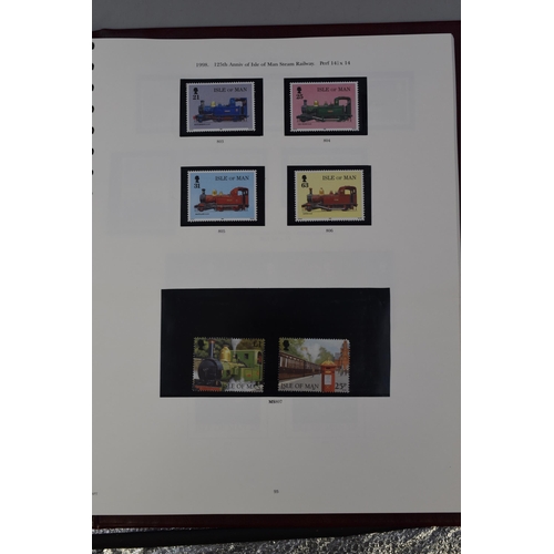 553 - Two albums mounted complete sets of stamps from the Isle of Man from 1958 to 2004 complete, in prist... 