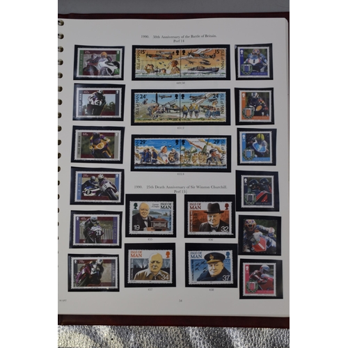 553 - Two albums mounted complete sets of stamps from the Isle of Man from 1958 to 2004 complete, in prist... 