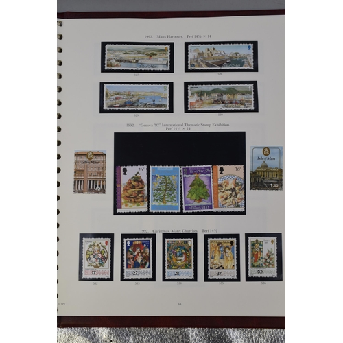 553 - Two albums mounted complete sets of stamps from the Isle of Man from 1958 to 2004 complete, in prist... 