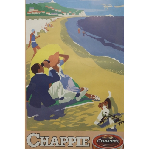 463 - Set of 4 1930s Style Framed and Glazed Advertising Prints for Chappie Dog Food (67cm x 44cm)