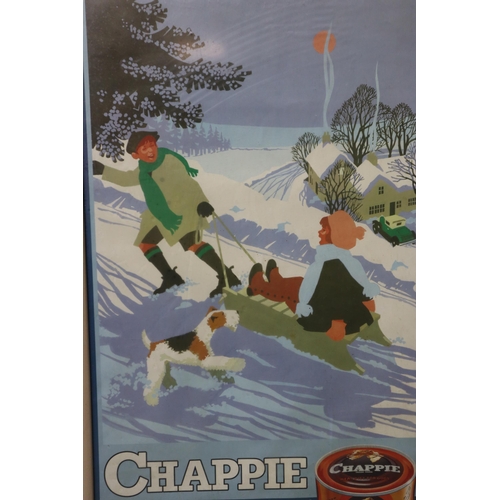 463 - Set of 4 1930s Style Framed and Glazed Advertising Prints for Chappie Dog Food (67cm x 44cm)