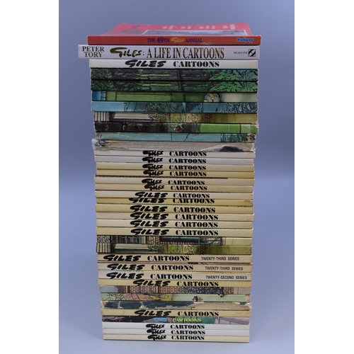 584 - A Selection of Approx Thirty-Eight Giles Magazines