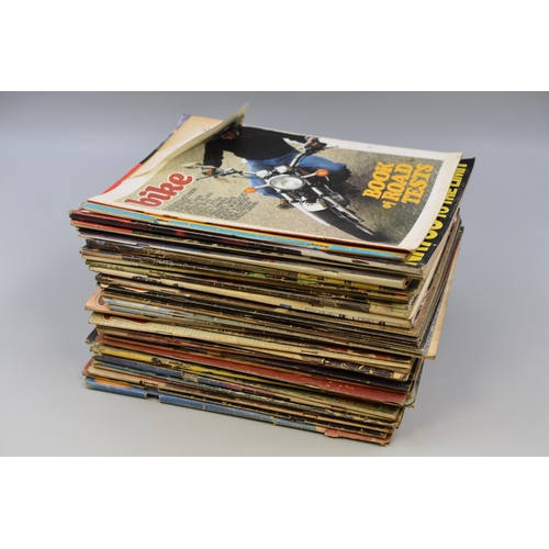 585 - Approx 40 issues of Bike magazine from the 70s to the 90s