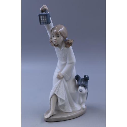 370 - Nao by Lladro 1989 Daisa Porcelain Figurine entitled Who is There (9