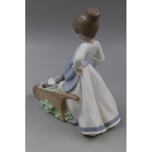 374 - Nao by Lladro Colours of My Garden Porcelain Figurine (8