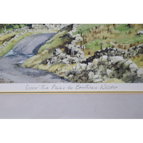 492 - Judy Boyes: Two Signed Framed and Glazed Limited Edition Prints of Lake District Scenes One Depicts ... 