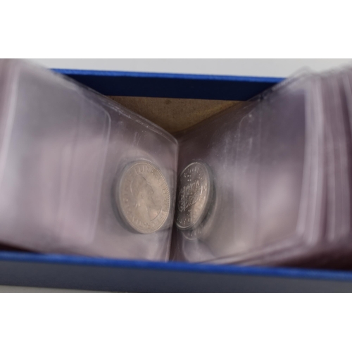 179 - A Large Selection of 1960's UK Coins, In Coin Collectors Box