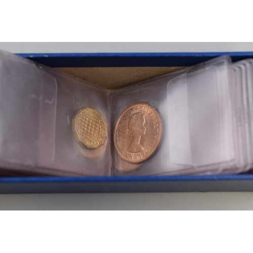 179 - A Large Selection of 1960's UK Coins, In Coin Collectors Box