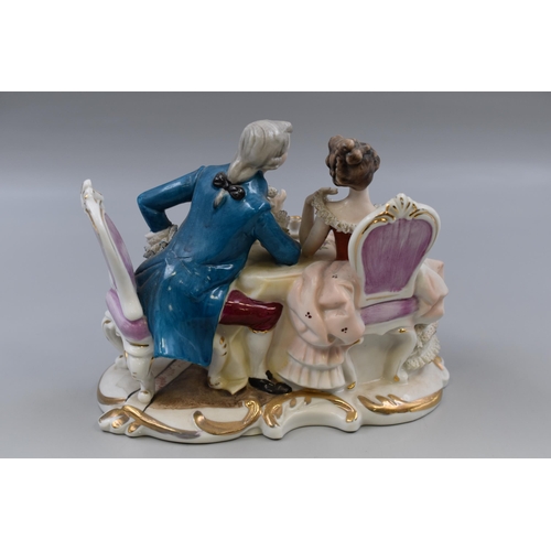 383 - Vintage 1970s Victorian Couple Porcelain Figurine