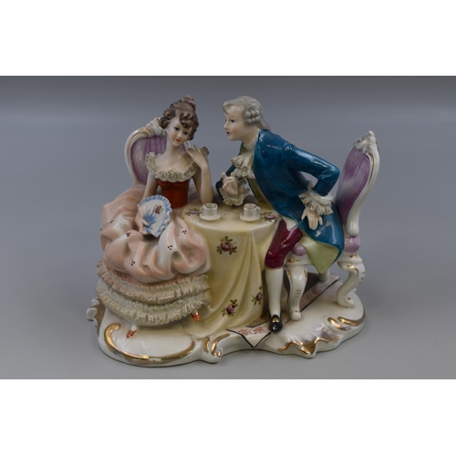 383 - Vintage 1970s Victorian Couple Porcelain Figurine