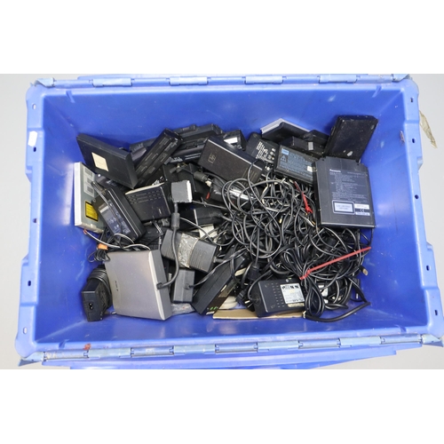 502 - Large Mixed Lot of Unchecked Computer items to include Chargers Batteries Laptops, Dvd Drives and lo... 