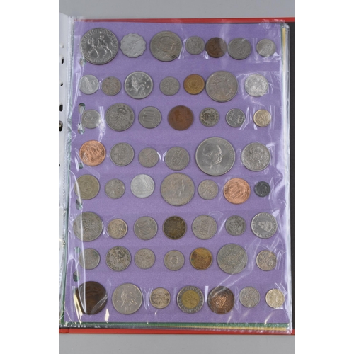 211 - A Folder of Approx 200 UK and Worldwide Coins