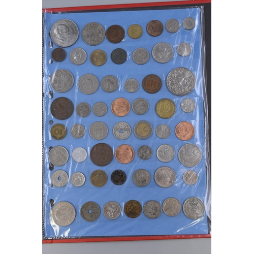 211 - A Folder of Approx 200 UK and Worldwide Coins