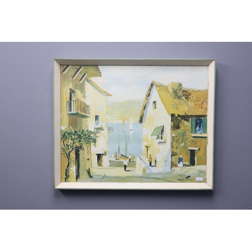 752 - Cecil Rochfort D'Oyly John (British, 1906-1993), French Mediterranean scene Framed and Glazed Print ... 