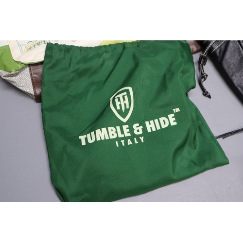 701 - Five Fine Quality Branded Bags to include Tumble and Hide, John Lewis, Marco Buggani, Wagtail and ot... 