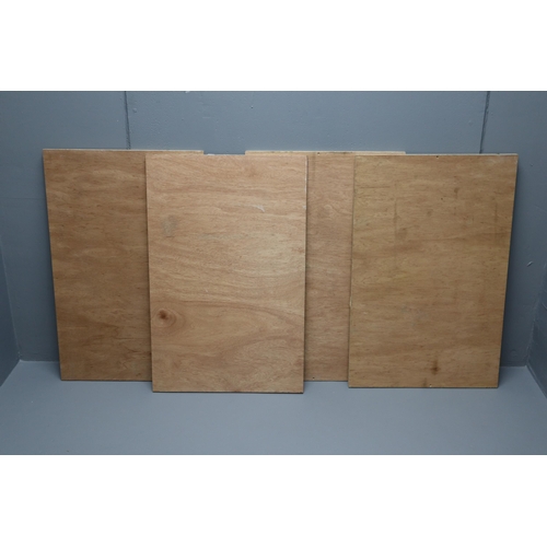 759 - Four Pieces of 18mm Marine Plywood (33.5