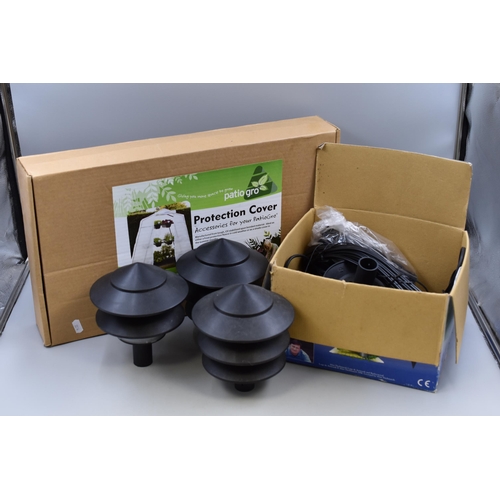 716 - Alan Titchmarsh's Low Voltage Barleywood Louvre Garden Lights, Set Of Four Also Included Patio gro P... 