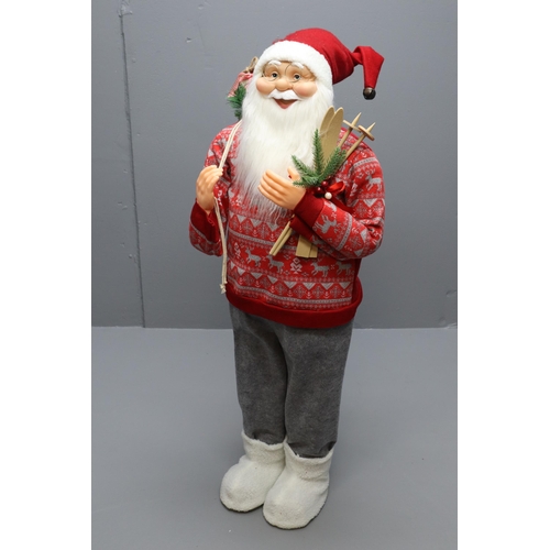 719 - A Boxed 4ft Standing Santa