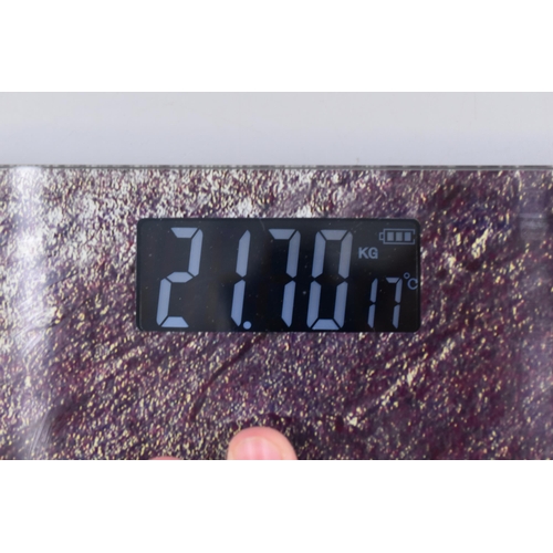 736 - Pair of Modern Electronic Slate effect Bathroom Scales (Working)