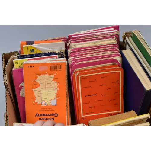 907 - Approximately 50 Ordnance Survey maps plus canal guides and other related books other