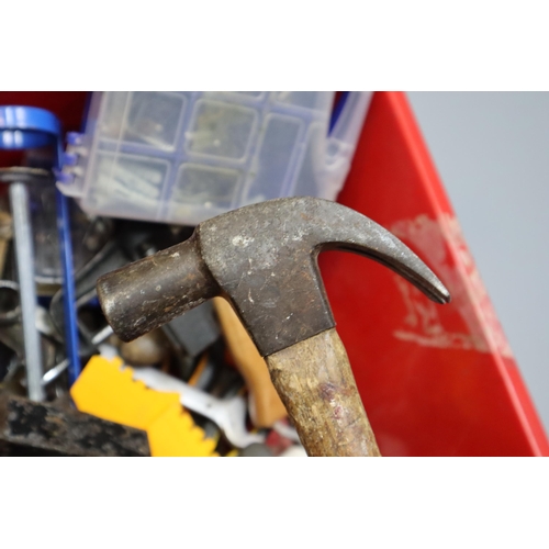 793 - A Selection of Tools To Include Mallet, Claw Hammer, Clamps, Spanners, And More