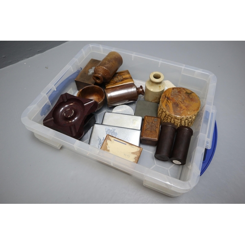 924 - Small Selection of Items to Include Ashtray, Trinket Boxes and More