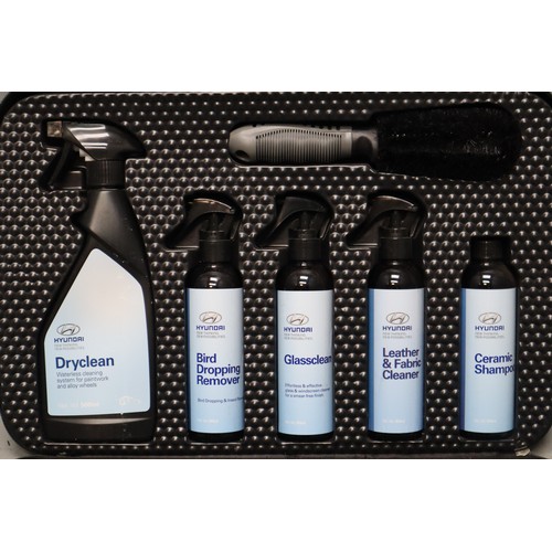 929 - A Six Piece Hyundai Car Cleaning Kit, In Case