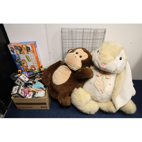 963 - Large Mixed Lot to Include Two Xtra Large Teddies to Include a Monkey and Bunny Rabbit (Largest 4' 3... 