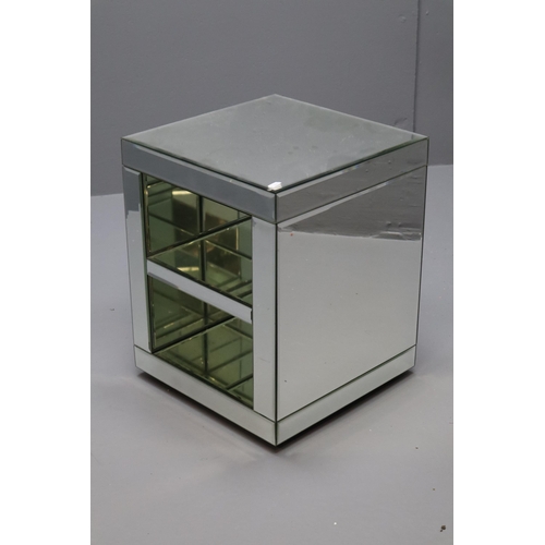 694 - Mirrored Side Table Approx 19