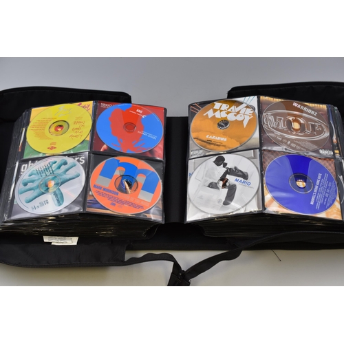 585A - A Selection of Approx 240 Various CDs In Carry Case To Include Eminem, Jay-Z, House/Dance, Snoop Dog... 