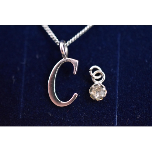 57 - 925 Sterling Silver Letter 'C' 18