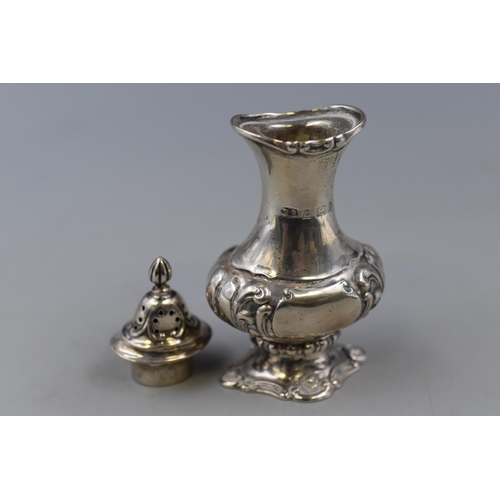 28 - Hallmarked Silver Vintage Pepper Pot