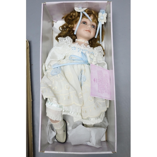 951 - Two Large Boxed Porcelain Dolls To Include Leonardo Collection (With Certificate of Authenticity), A... 