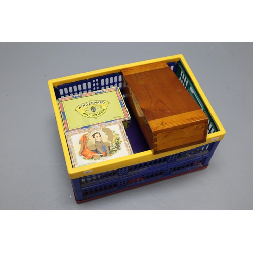 952 - Selection of Various Collectors Boxes including Cigar, Wood and Metal