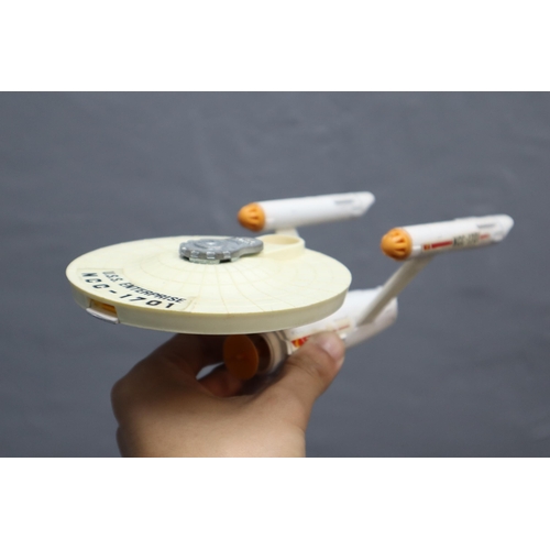 976 - Mixed Lot Including Stack of 5 Compartment Dinner Trays, U.S.S. Enterprise NCC-1701 Toy, Buzz Lighty... 