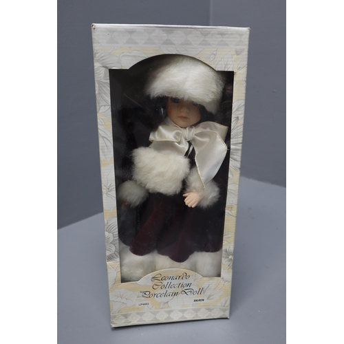 984 - Four Boxed Leonardo Porcelain Dolls To Include Celina, Andrew, Sleeping Beauty, And Other