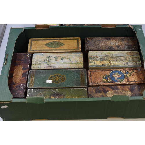 975 - Selection of Vintage Metal Storage Tins including Jacob and Coil, Glenfiddich, Royal Edinburgh and M... 