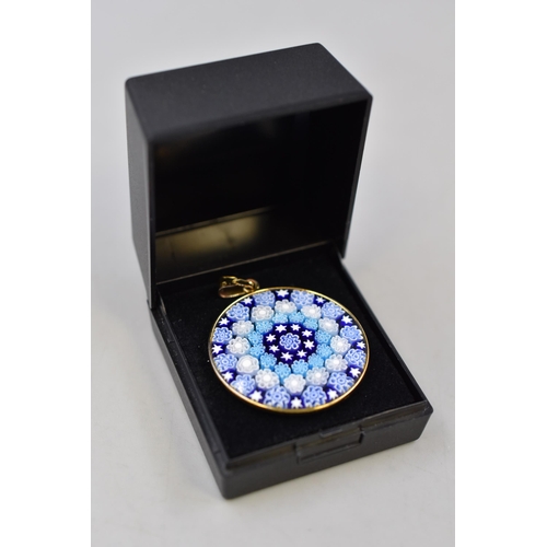 1 - Silver 925 Millefiori Pendant with Display Box