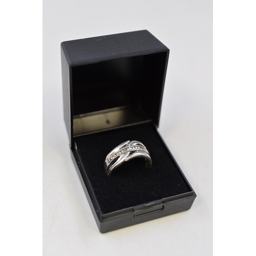 6 - Silver 925 Ring Complete in Presentation Box, Size Q