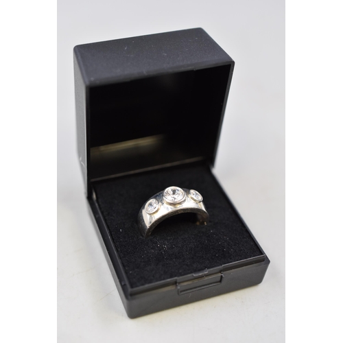 8 - Silver 925 Ring Complete in Presentation Box, Size N