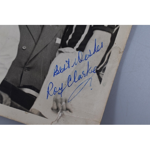 239 - Manchester City Roy Clarke Signed Photograph and a Autograph Book containing Signatures inclduing Be... 