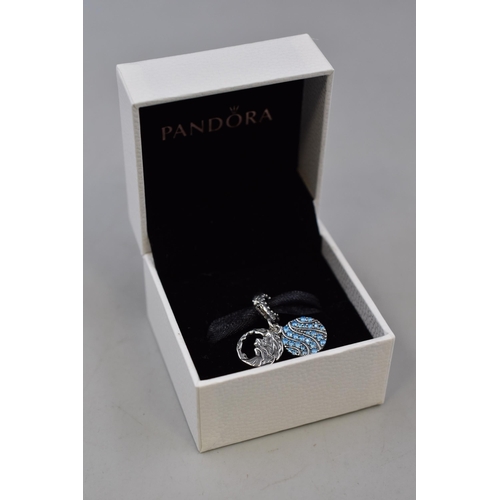 27 - A Disney Pandora 925. Silver Elsa & Nokk Charm, In Presentation Box